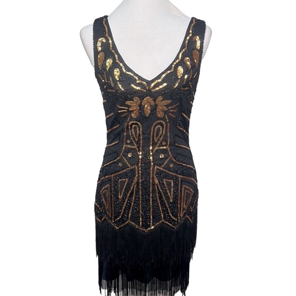 Babeyond 1920’s Flapper Fringed Dress - Picture 2 of 7